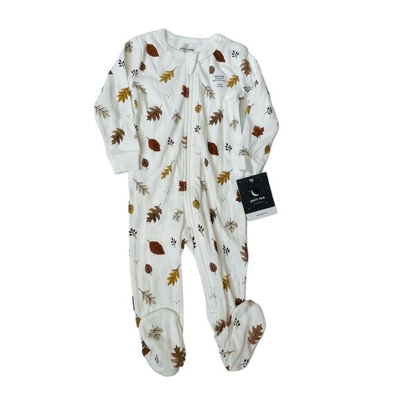NWT Petit Lem 9M Fall Leaves Footie - Picture 2 of 6